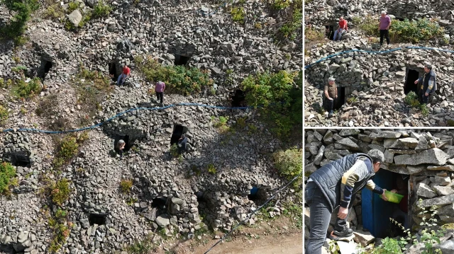 artvinde yeraltindaki buzhanelerde yiyecek ve icecekleri saklama gelenegi surduruluyor JOcIX5hF