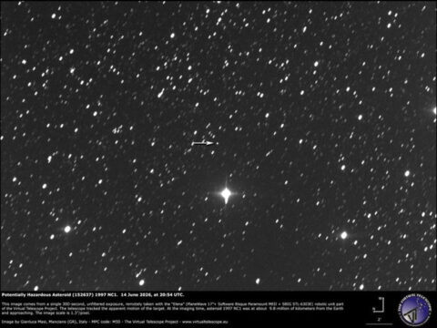 Dev Asteroid 2026’da Dünya’nın Yanından Geçiş Yapacak